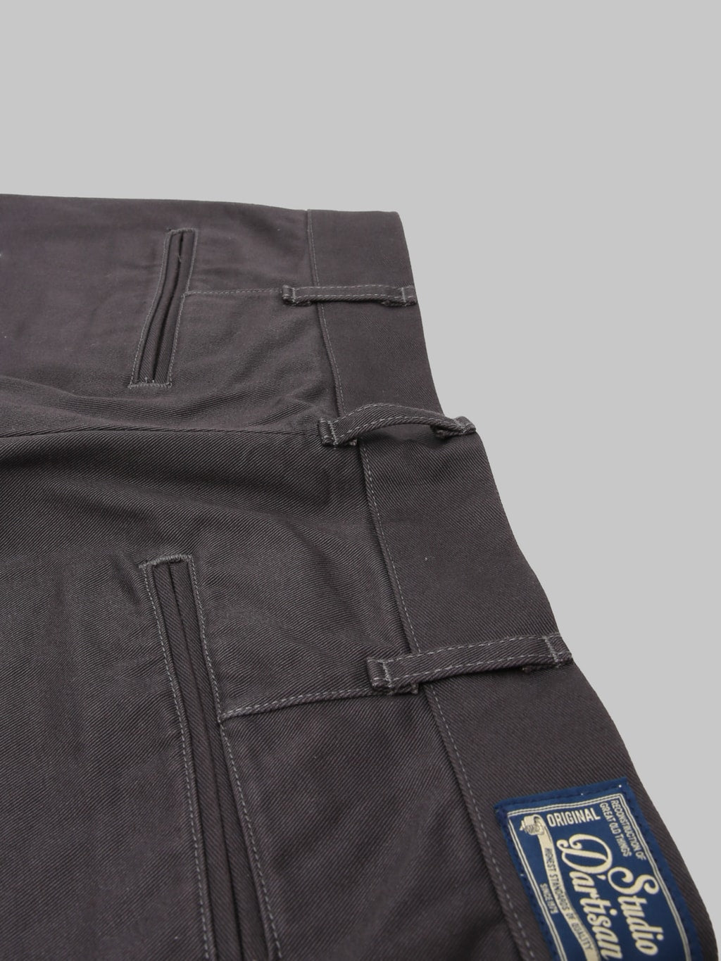 Studio D'Artisan 1925 Chino Shorts Carbon Black