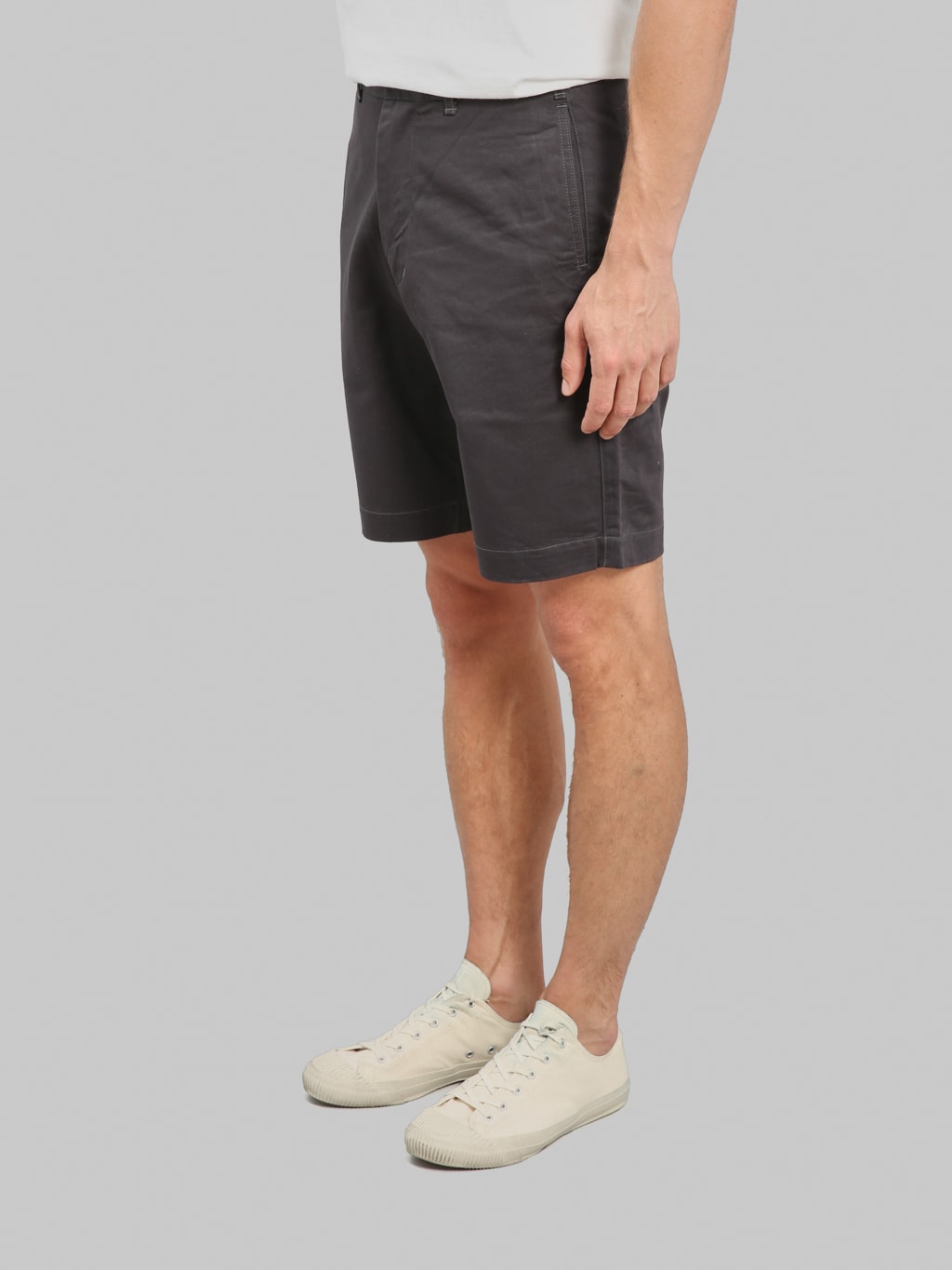 Studio D'Artisan 1925 Chino Shorts Carbon Black