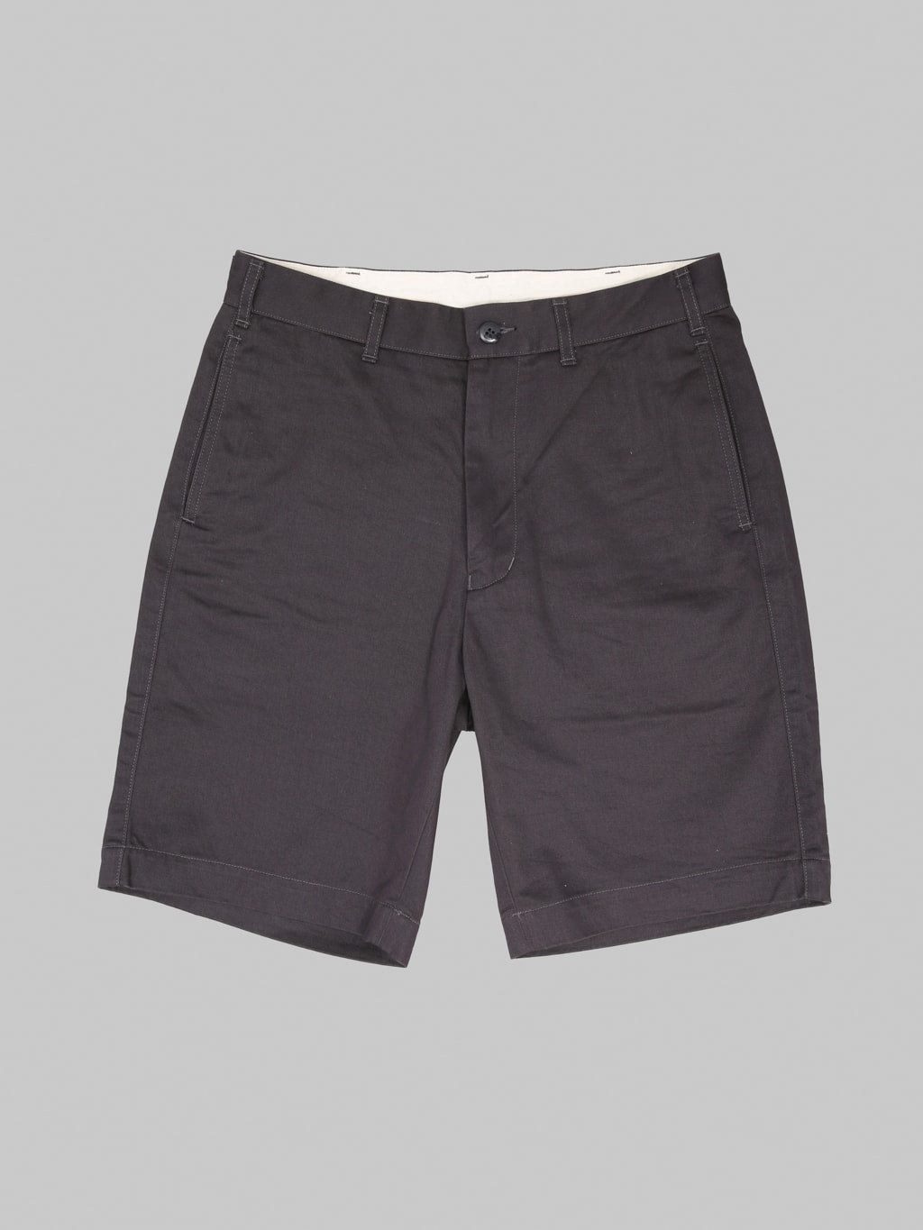 Studio D'Artisan 1925 Chino Shorts Carbon Black