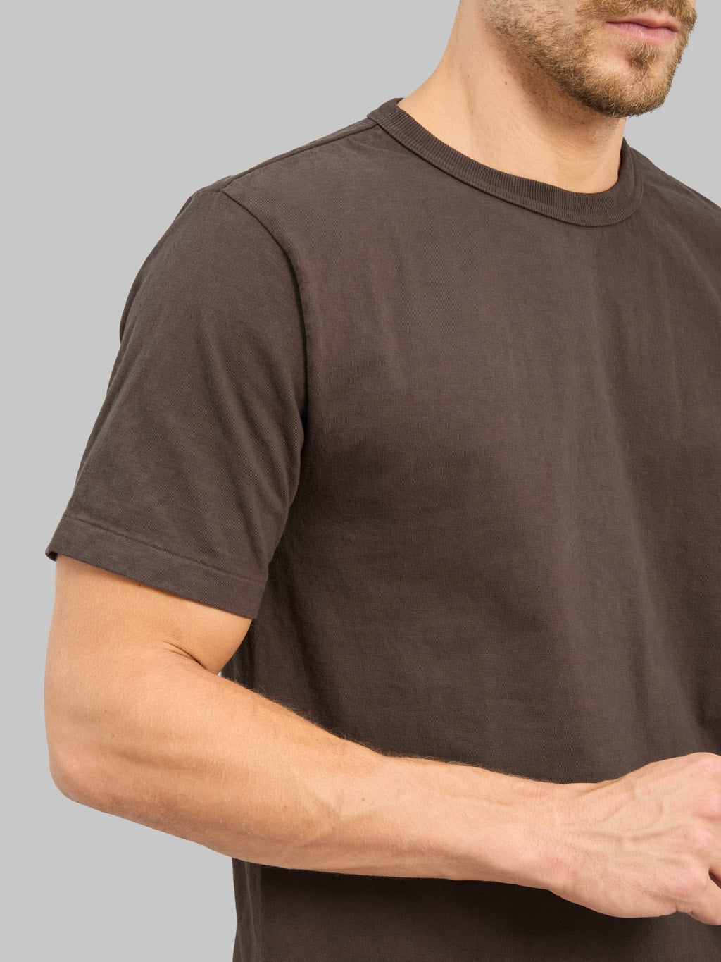 Studio D'Artisan 8204 "Ishikawadai" Tubular Jersey T-Shirt Charcoal Black