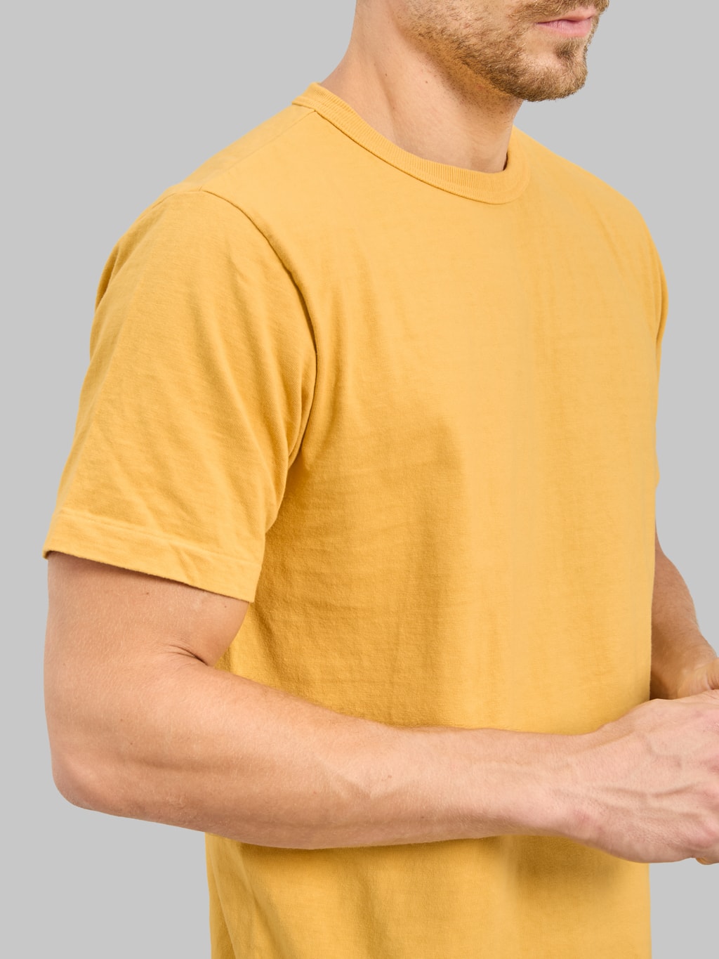 Studio D'Artisan 8204 "Ishikawadai" Tubular Jersey T-Shirt Yellow