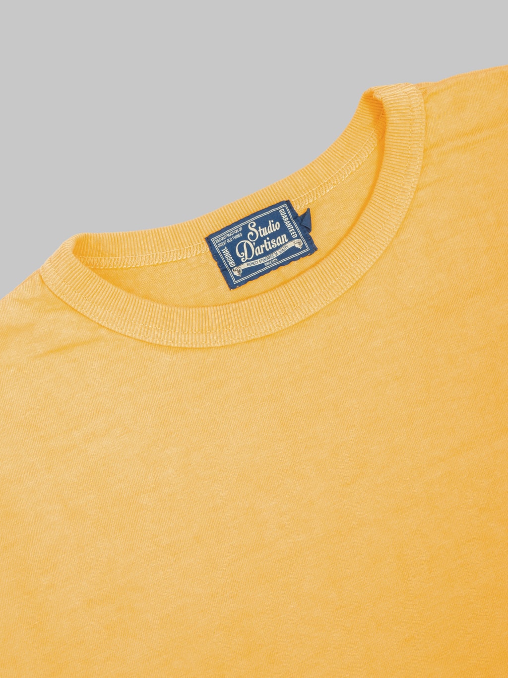 Studio D'Artisan 8204 "Ishikawadai" Tubular Jersey T-Shirt Yellow