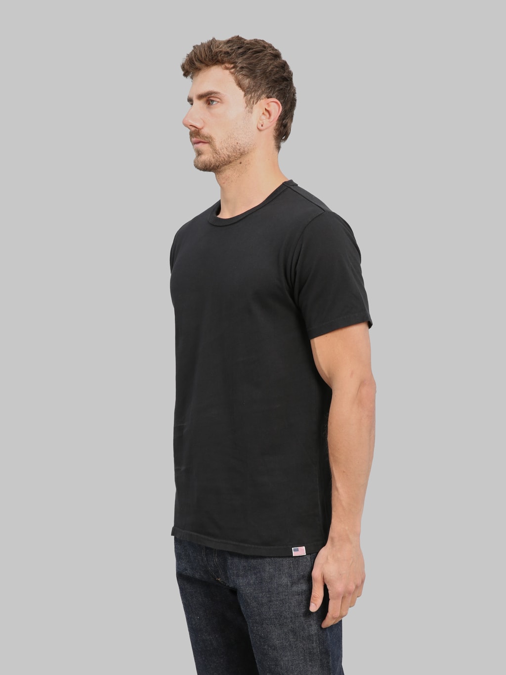 Studio DArtisan 9912 USA Cotton TShirt Black side look
