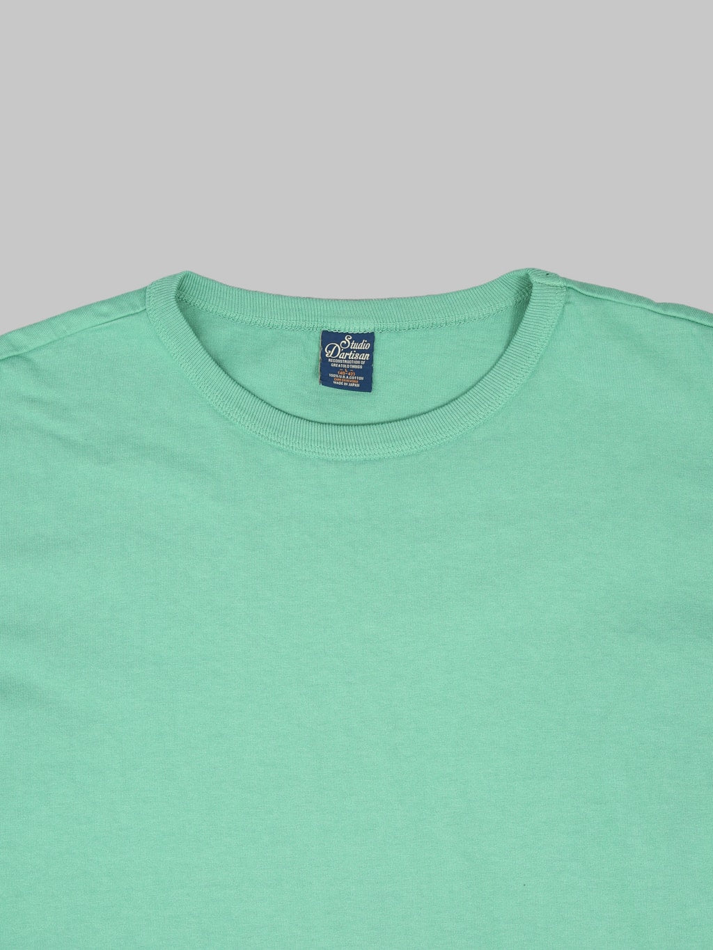 Studio DArtisan 9912 USA Cotton TShirt Green collar