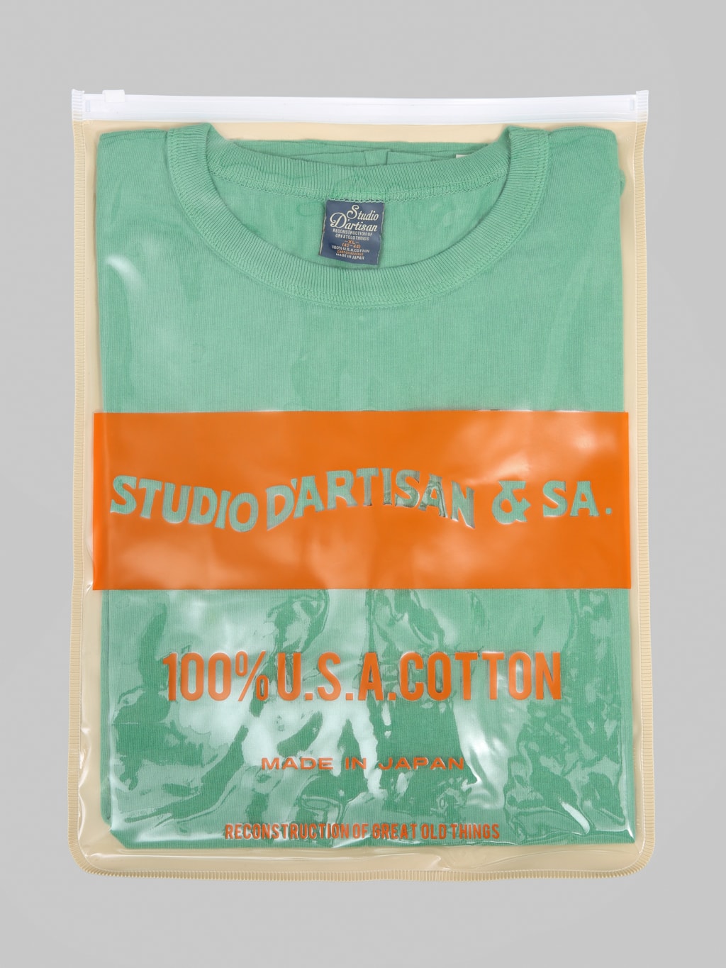 Studio D'Artisan 9912 USA Cotton T-Shirt Green