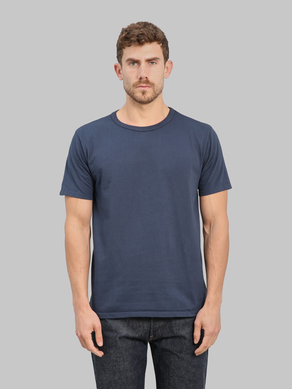 Studio D'Artisan 9912 USA Cotton T-Shirt Navy