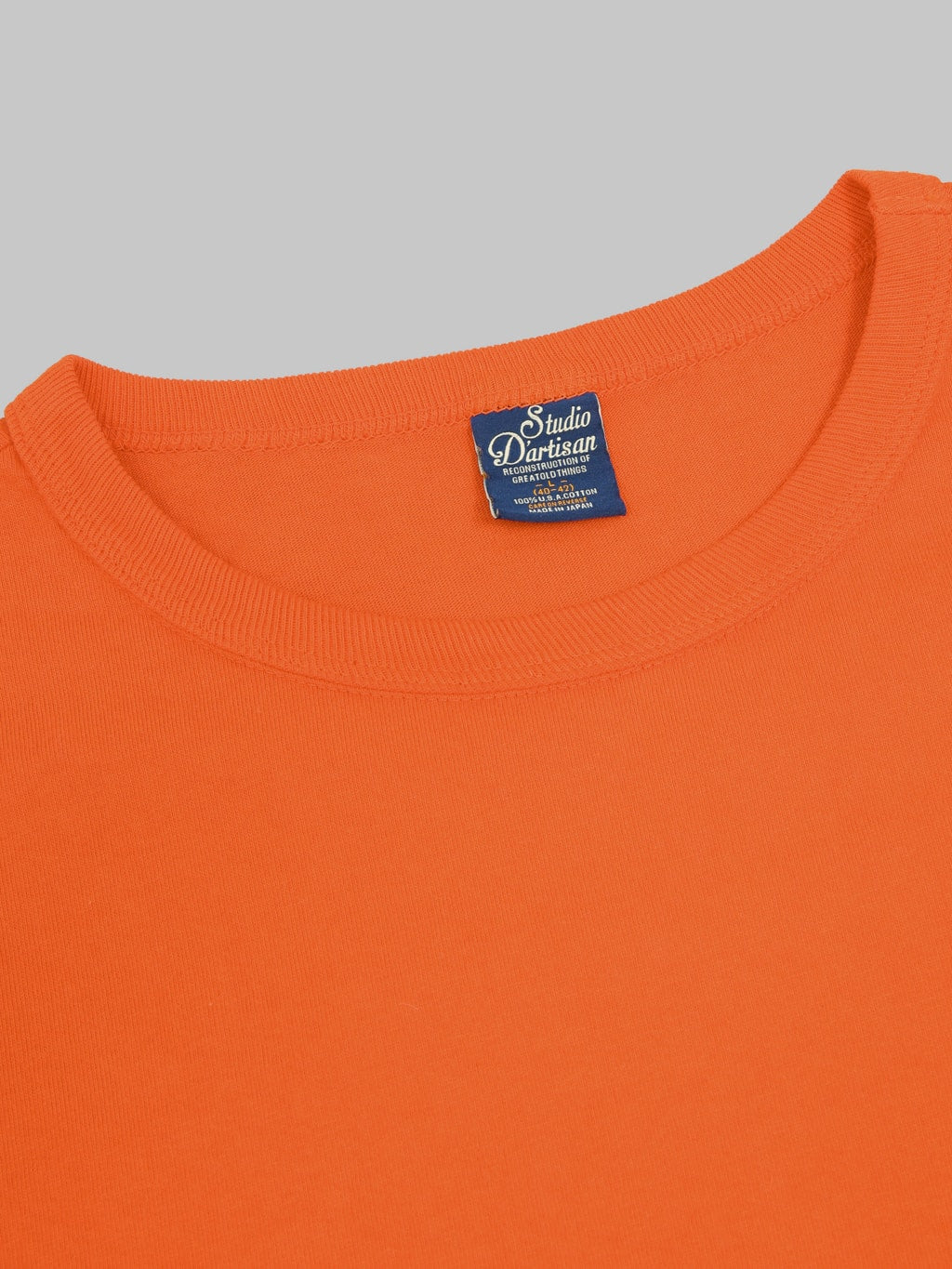 Studio DArtisan 9912 USA Cotton TShirt Orange brand tag