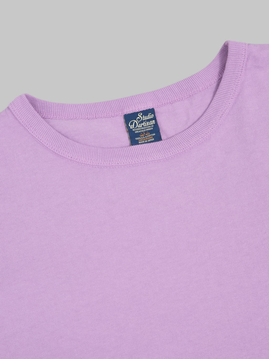 Studio DArtisan 9912 USA Cotton TShirt Purple interior tag
