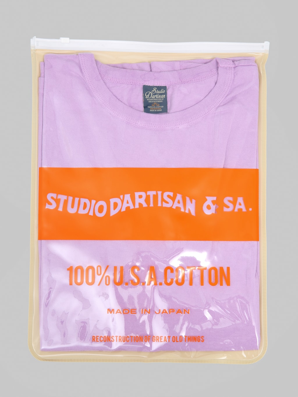 Studio D'Artisan 9912 USA Cotton T-Shirt Purple