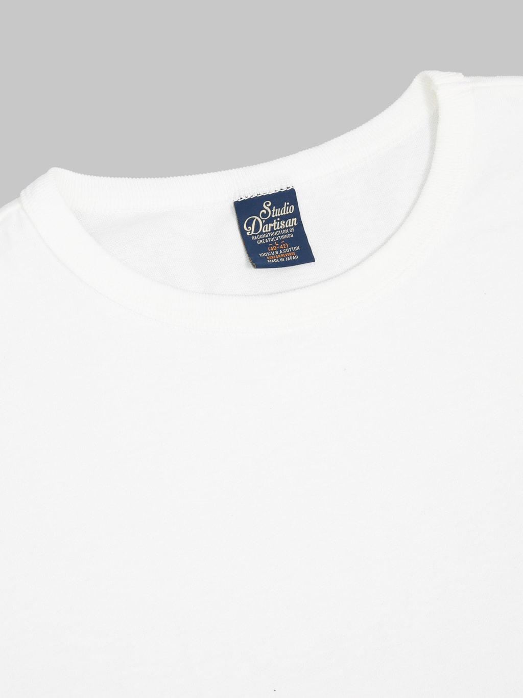 Studio DArtisan 9912 USA Cotton TShirt White collar