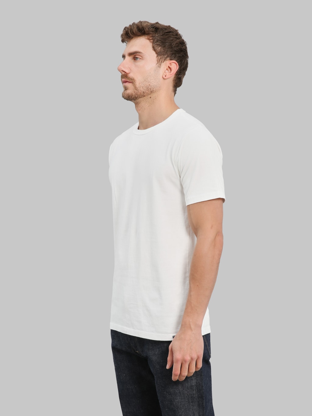 Studio DArtisan 9912 USA Cotton TShirt White side fit