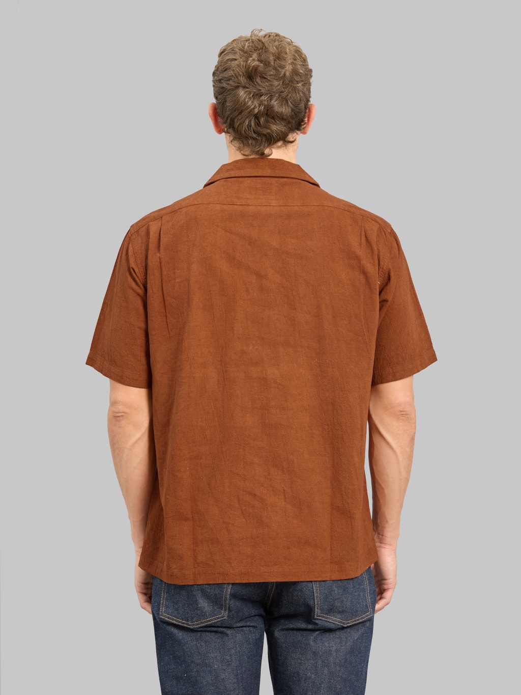 Studio D'Artisan 5739 "Amami Dorozome" Aloha Shirt Brown