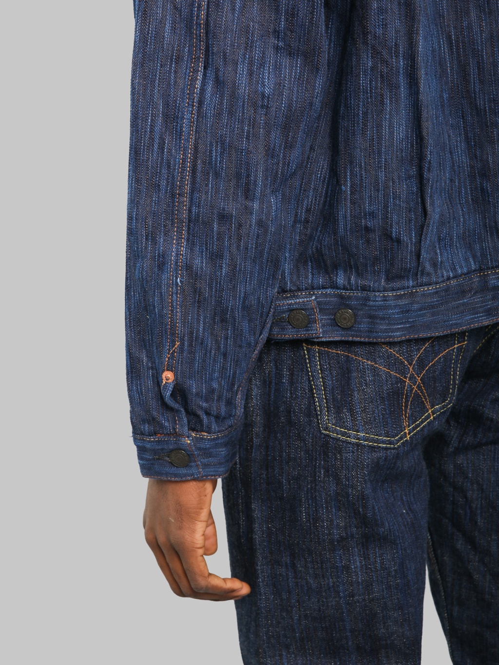 Studio D'Artisan D4615 "Awa Sho-Ai Kakishibu" 15oz Type II Jacket - Redcast Heritage Co.