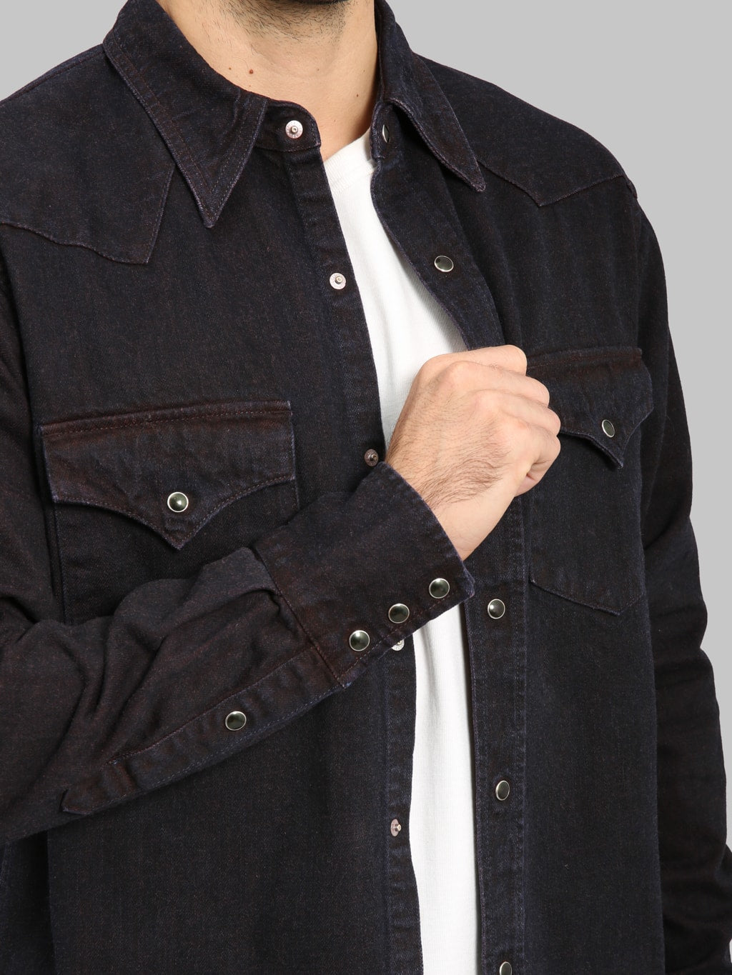 Studio D'Artisan D5727 "Bengara" Western Denim Shirt