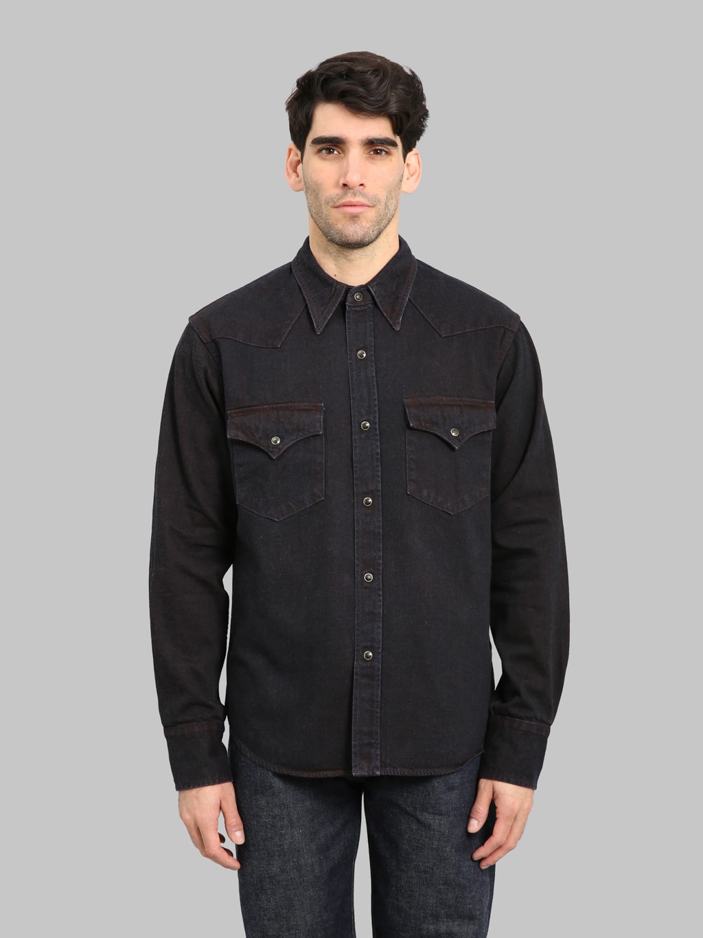 Studio D'Artisan D5727 "Bengara" Western Denim Shirt