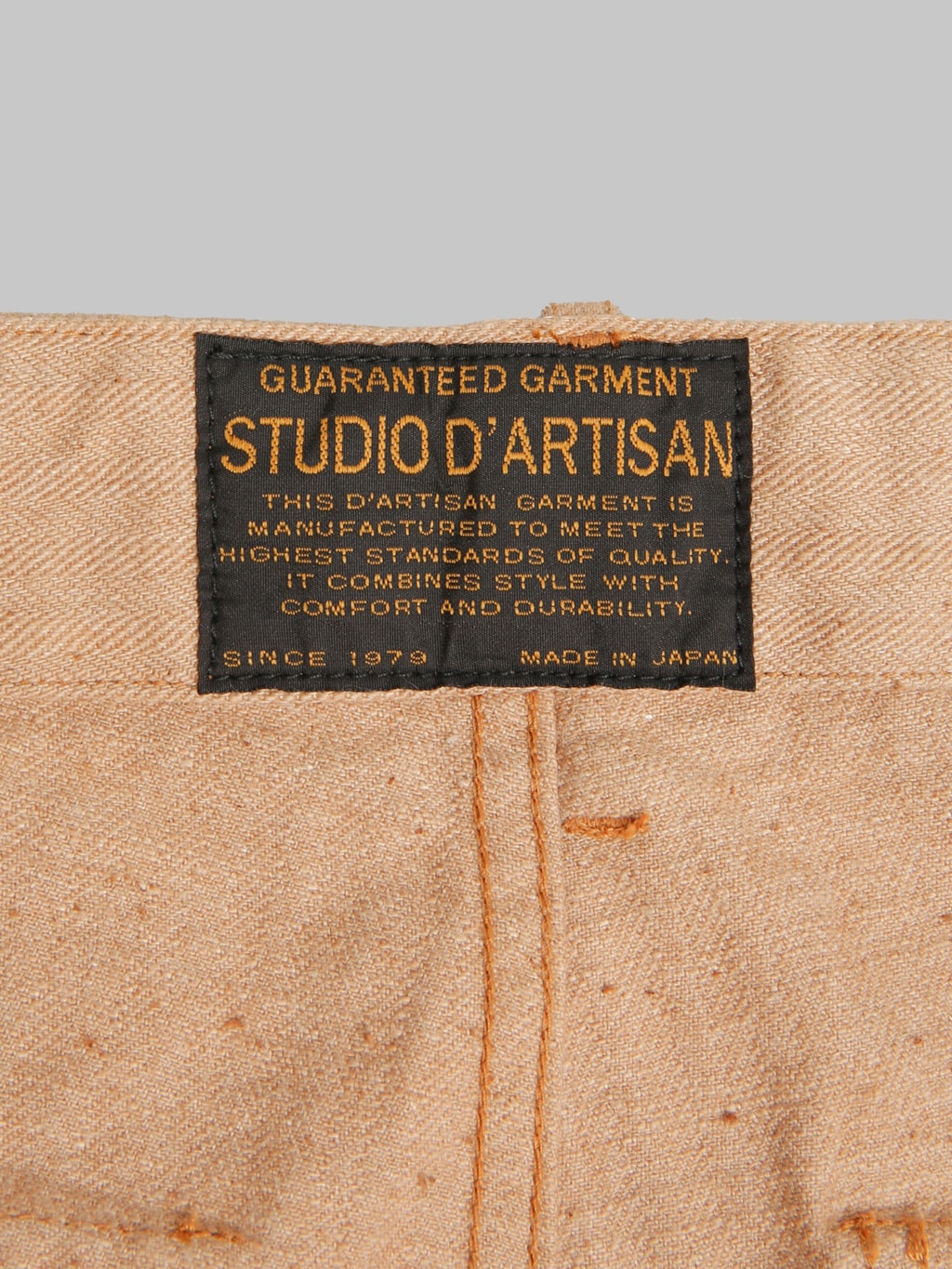 Studio DArtisan 1917 Fox Cotton Baker Pants Brown quality