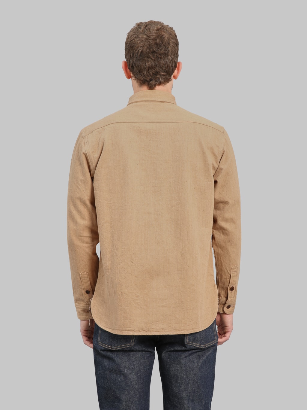 Studio D'Artisan 5740 Fox Cotton Work Shirt Brown