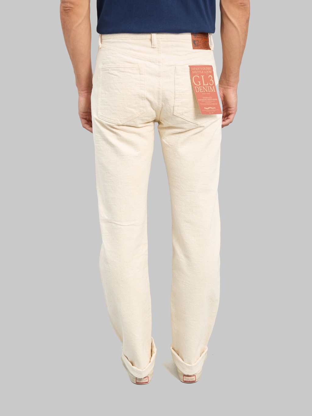 Studio D'Artisan SD-1001E 15oz "GL3 Ecru" Regular Straight Jeans Ecru
