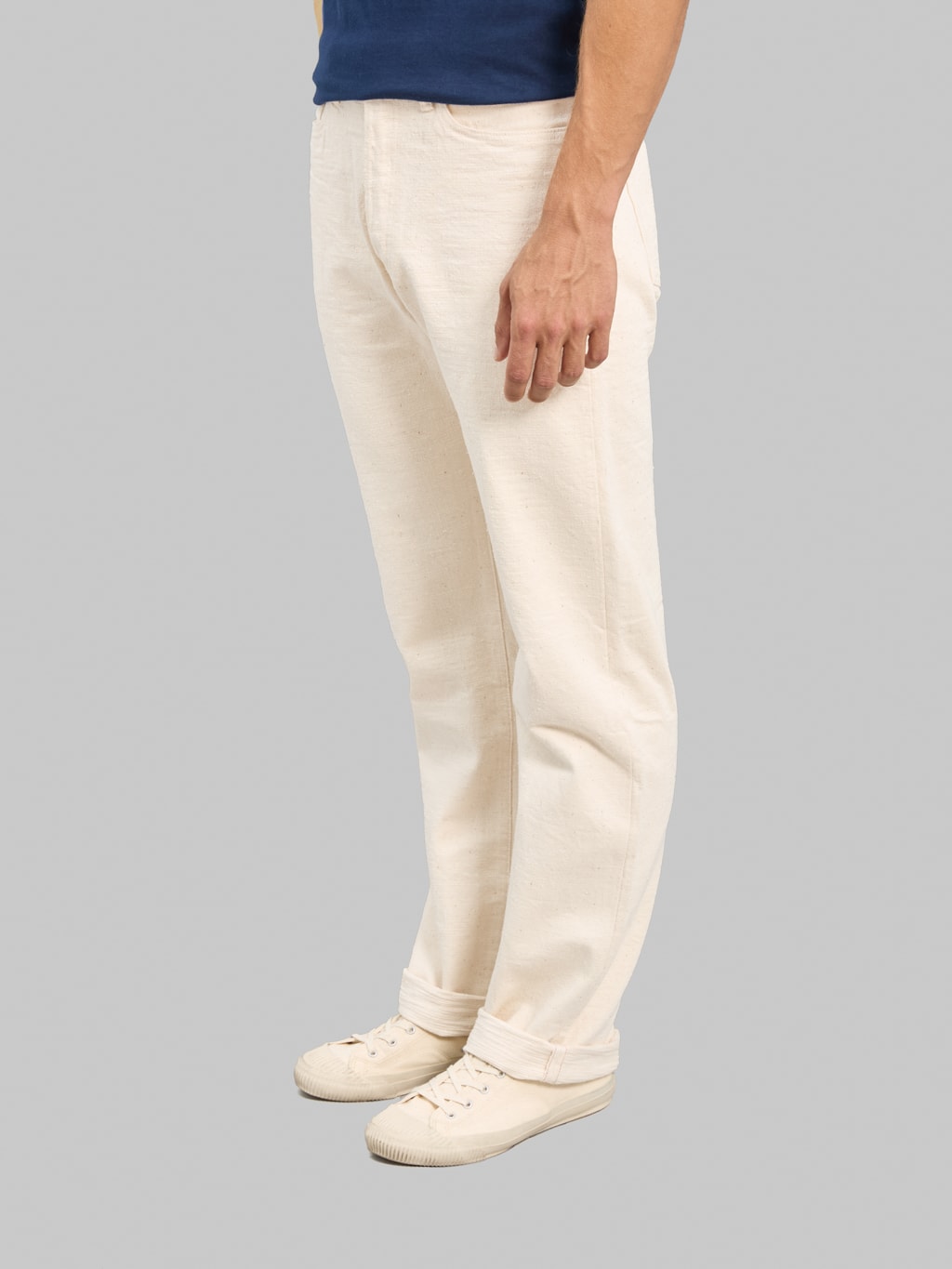 Studio D'Artisan SD-1001E 15oz "GL3 Ecru" Regular Straight Jeans Ecru