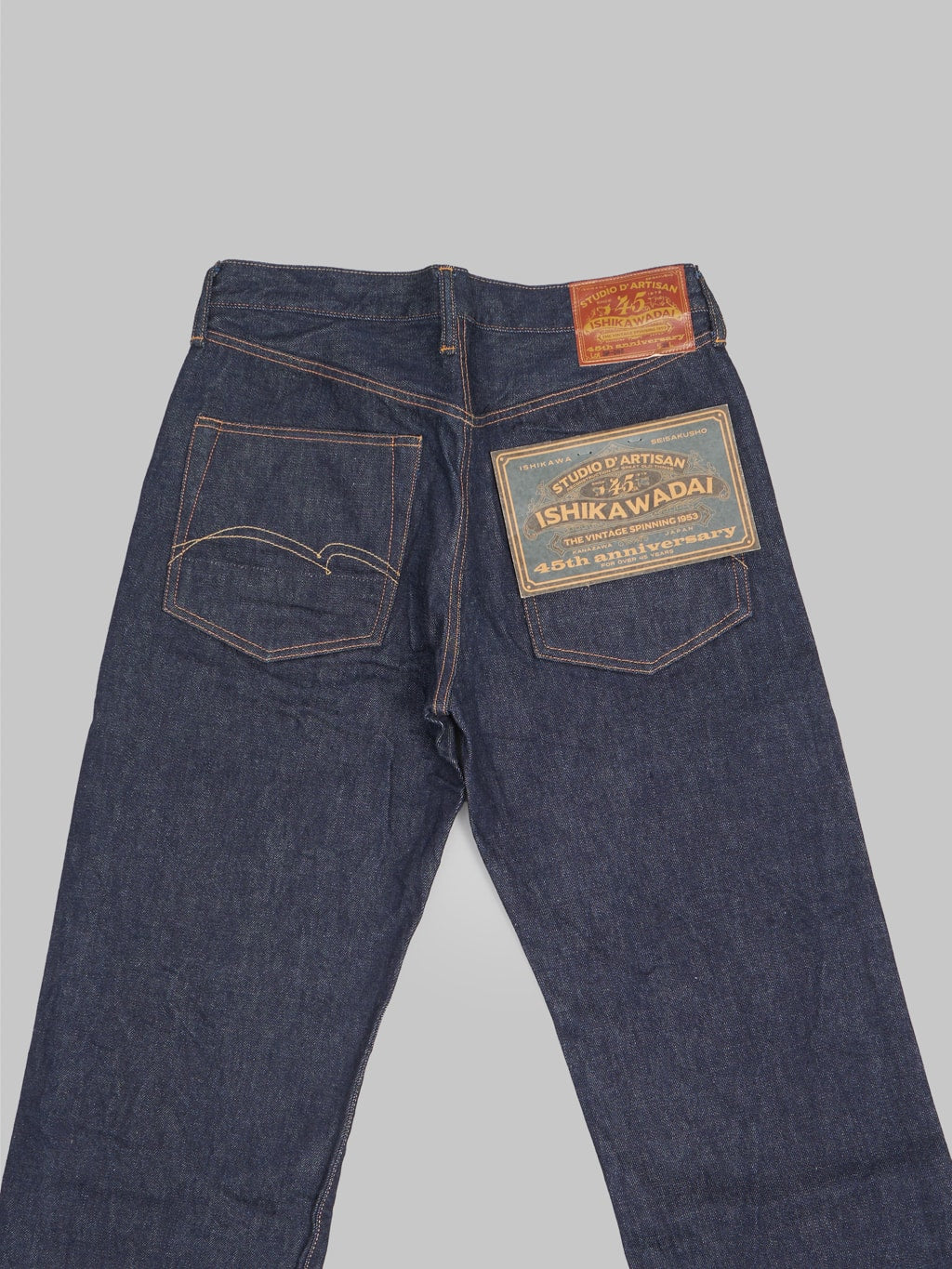 studio dartisan 13oz ishikawadai regular straight selvedge jeans back details