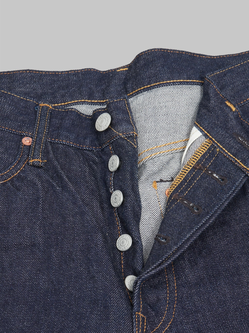 studio dartisan 13oz ishikawadai regular straight selvedge jeans buttons