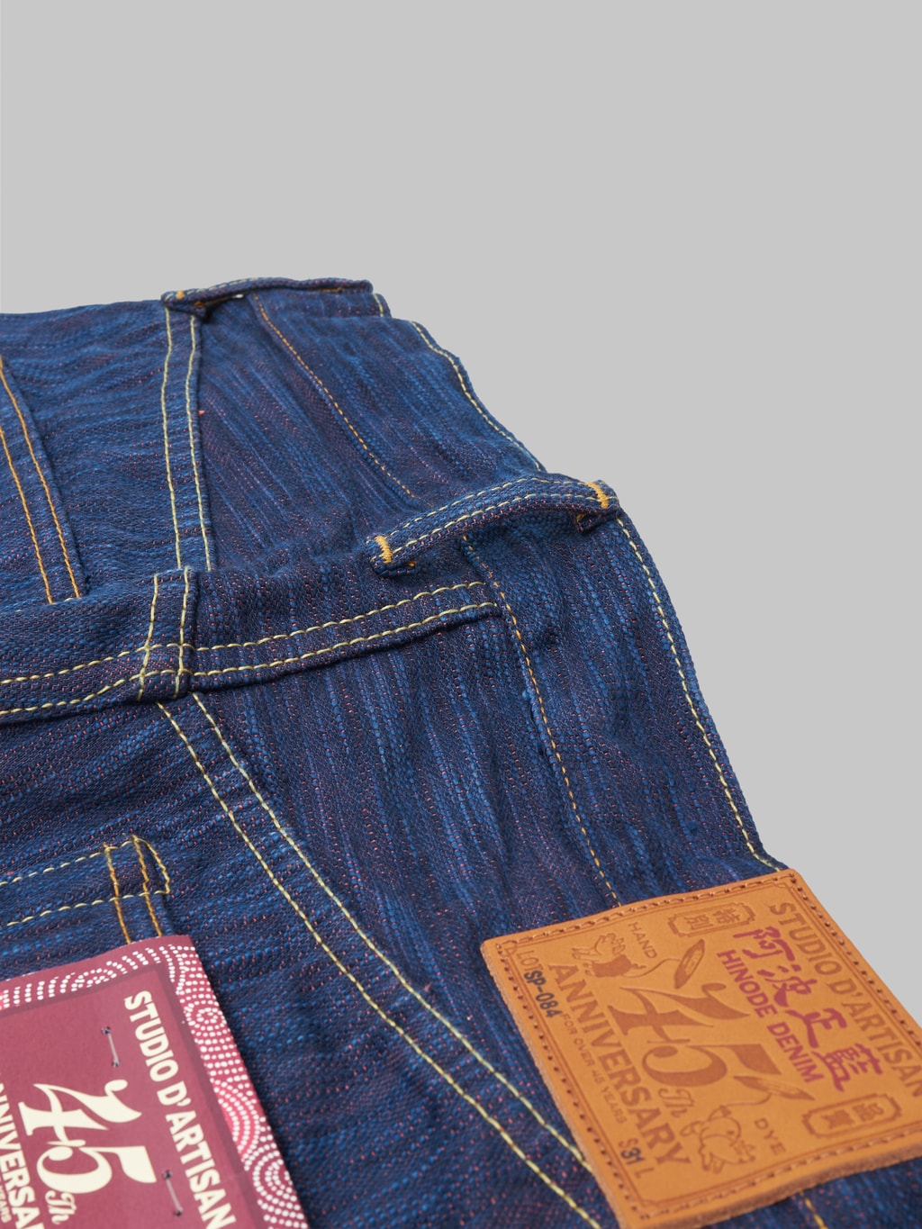 studio dartisan 45th anniversary tokushima hinode awa shoai selvedge jeans belt loop