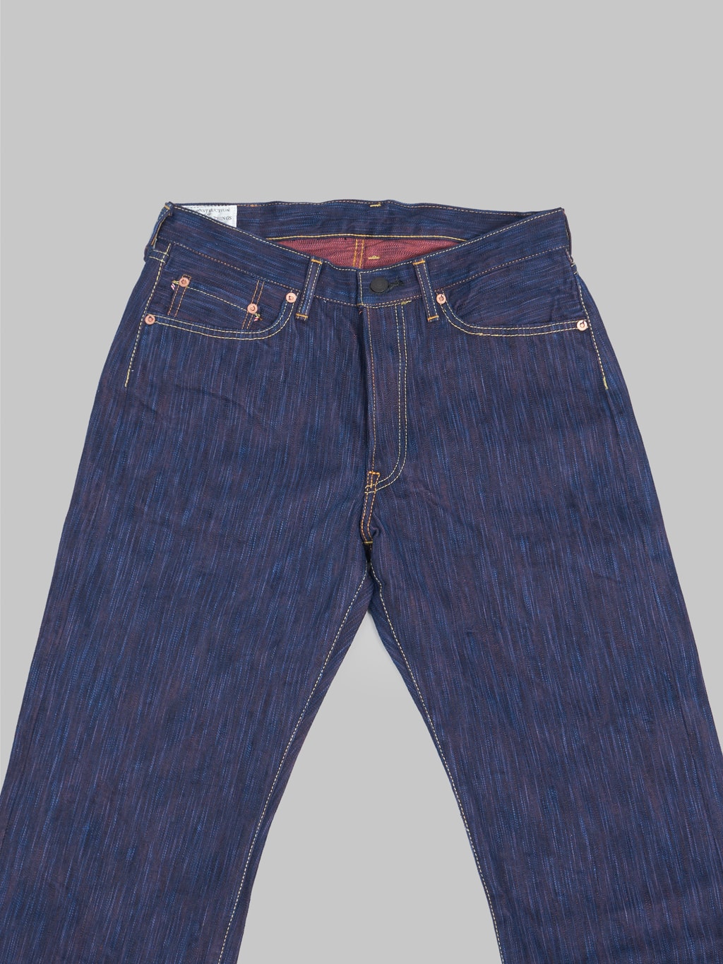 studio dartisan 45th anniversary tokushima hinode awa shoai selvedge jeans front details