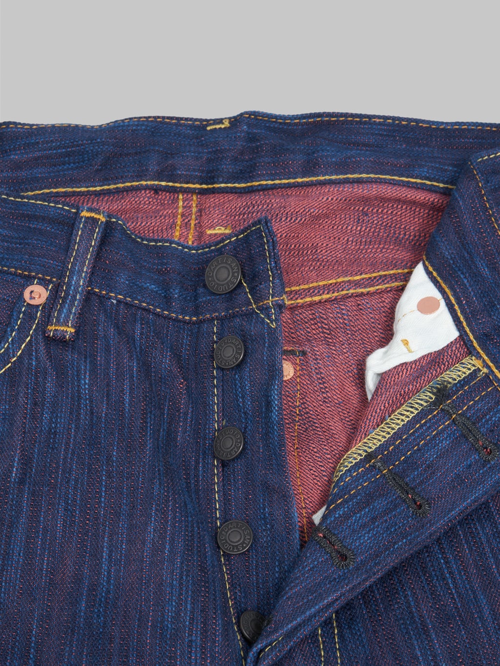 studio dartisan 45th anniversary tokushima hinode awa shoai selvedge jeans copper buttons