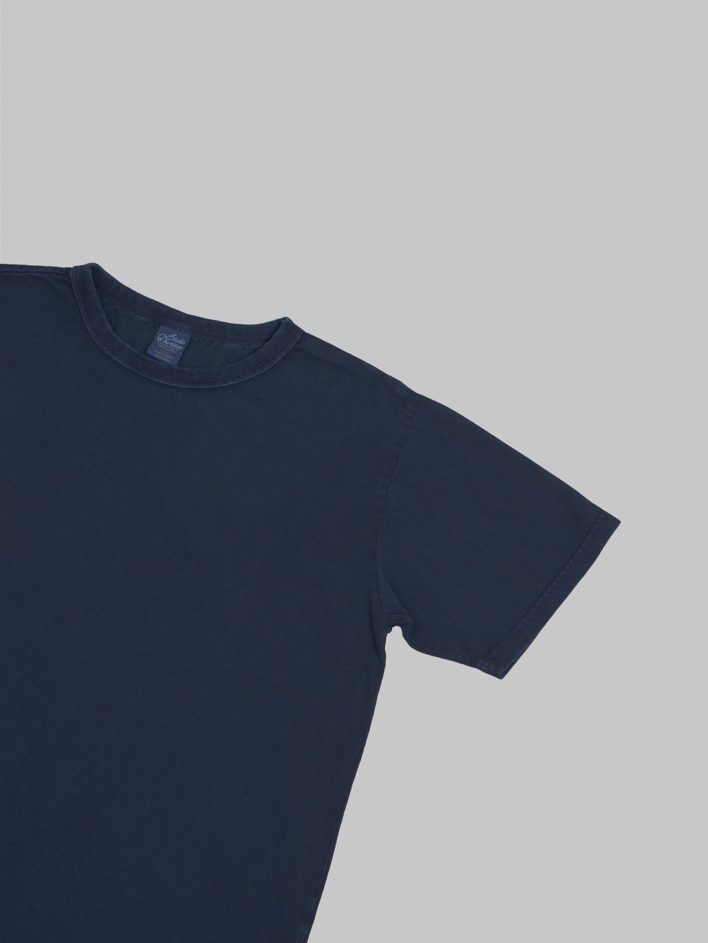 studio dartisan 8136b usa cotton tshirt dark indigo sleeve