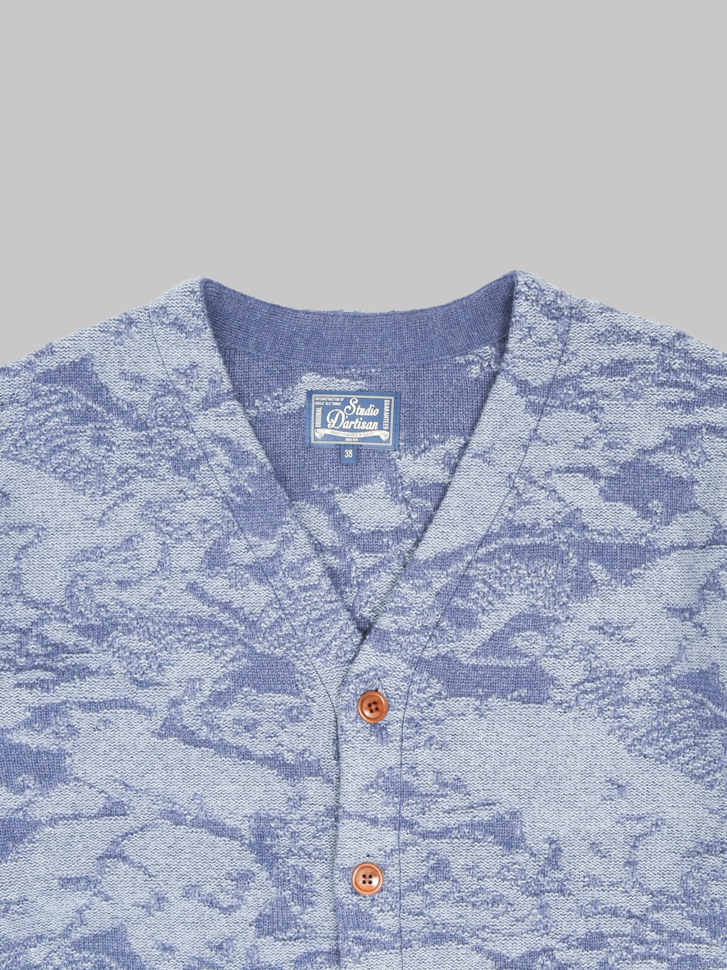 Studio D'Artisan 8184 Pig Camouflage Knit Cardigan