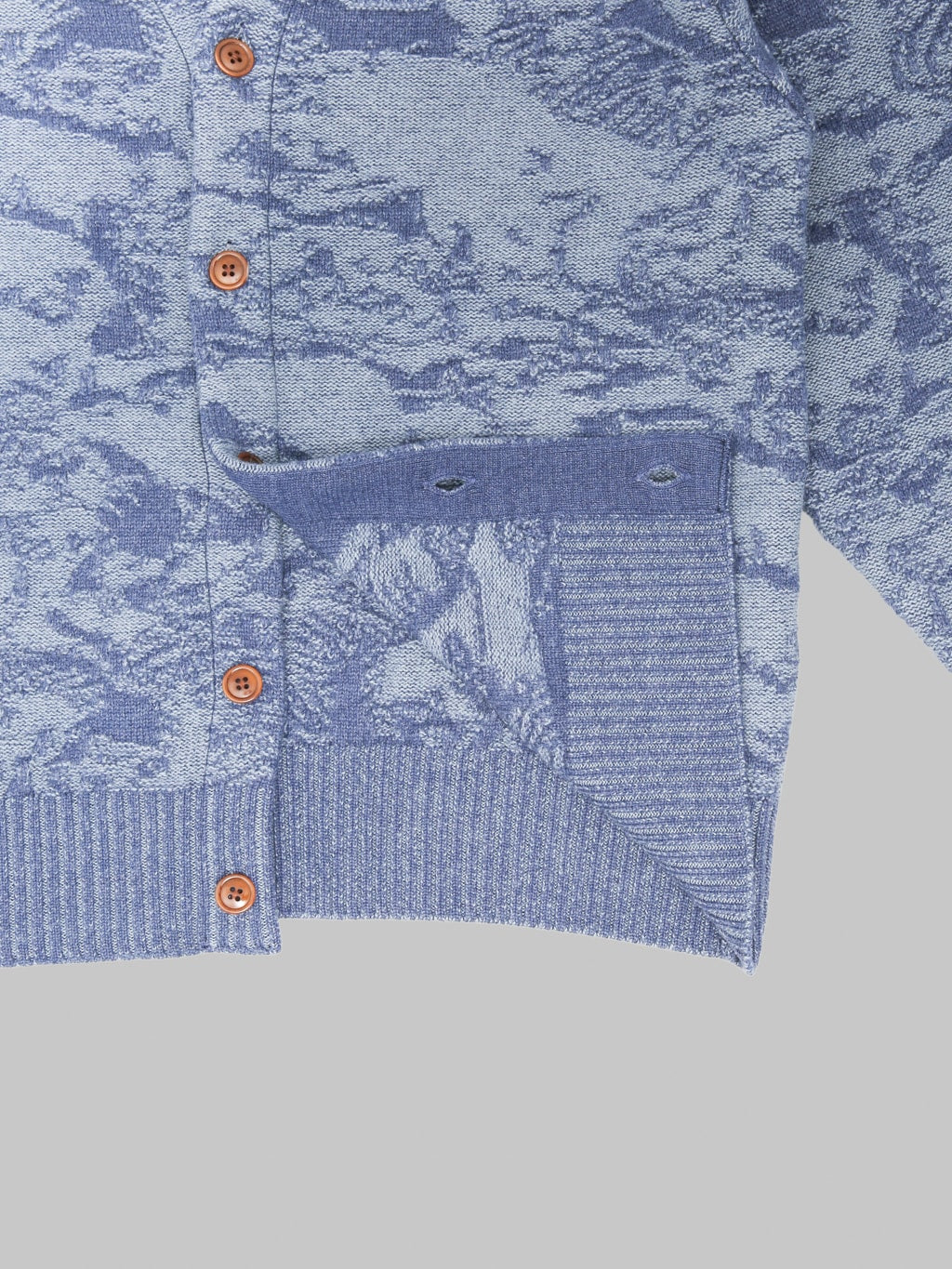 Studio D'Artisan 8184 Pig Camouflage Knit Cardigan