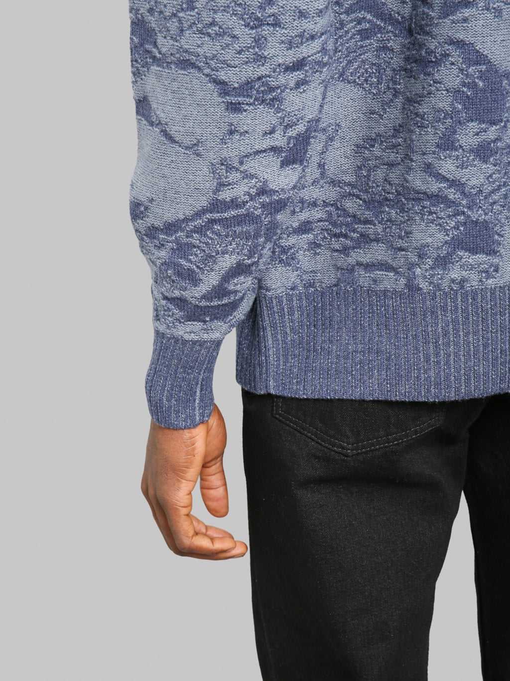 Studio D'Artisan 8184 Pig Camouflage Knit Cardigan