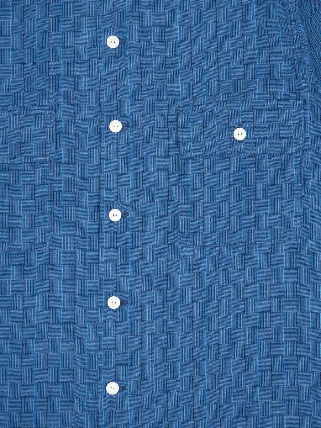 studio dartisan awa ai natural indigo plaid shirt buttons