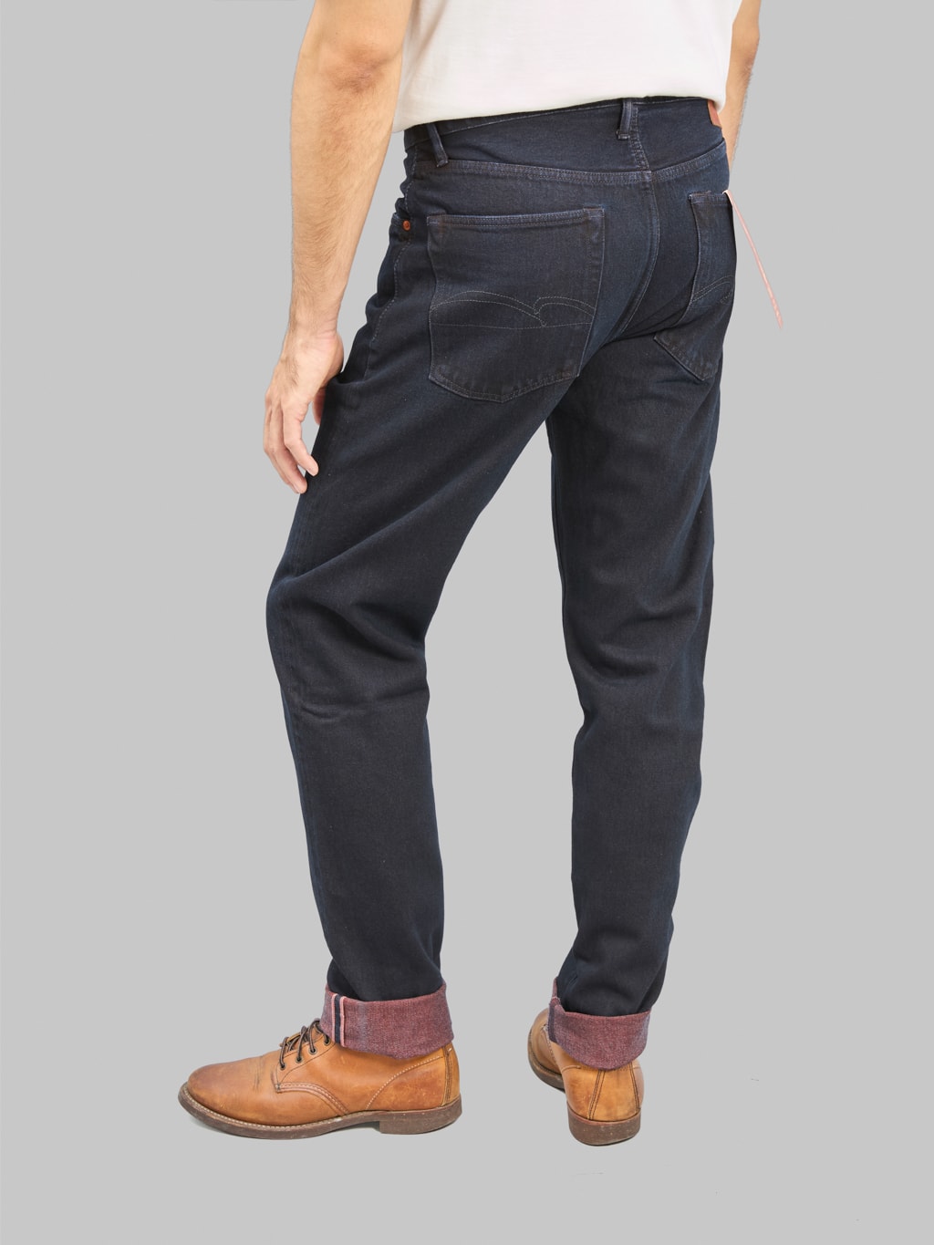 Studio DArtisan D1908 14oz Bengara Relax Tapered Jeans fitting