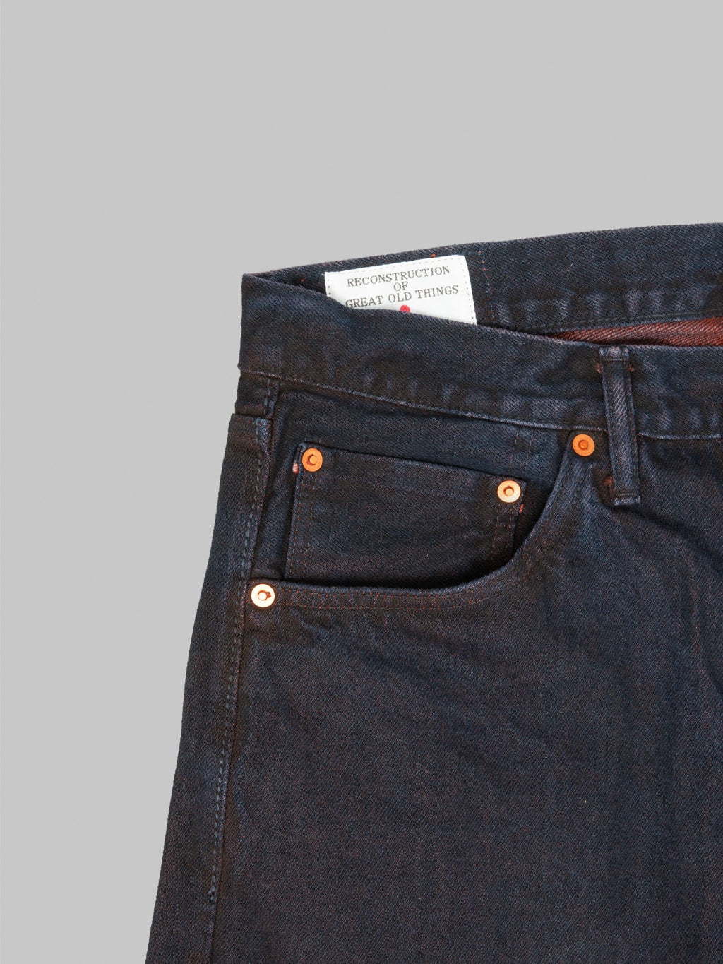Studio DArtisan D1908 14oz Bengara Relax Tapered Jeans coin pocket