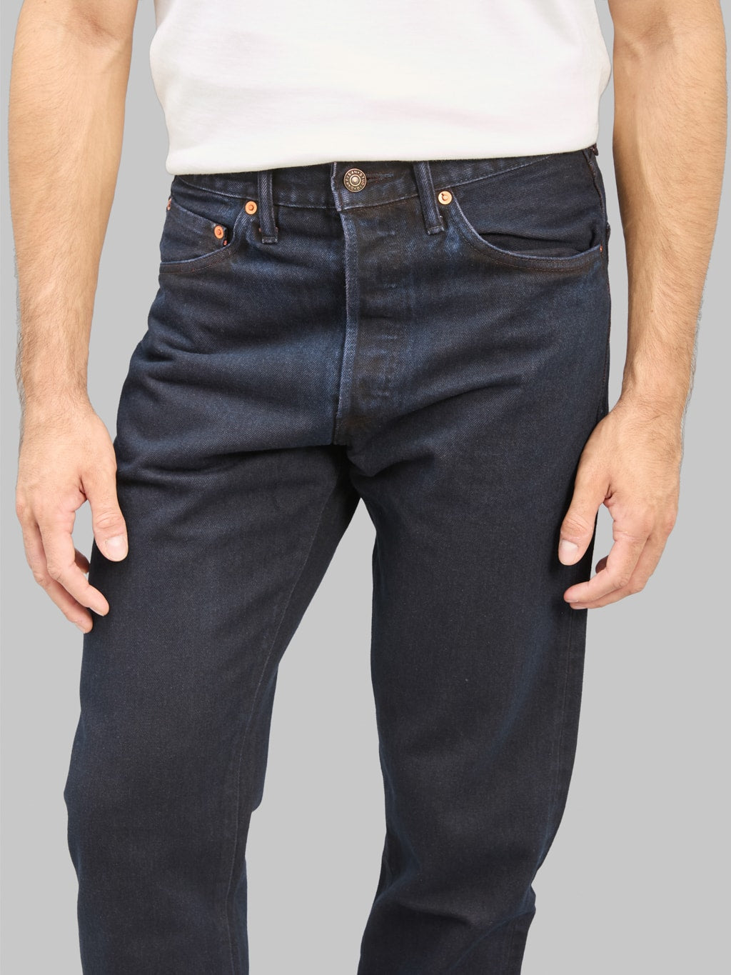 Studio DArtisan D1908 14oz Bengara Relax Tapered Jeans waist
