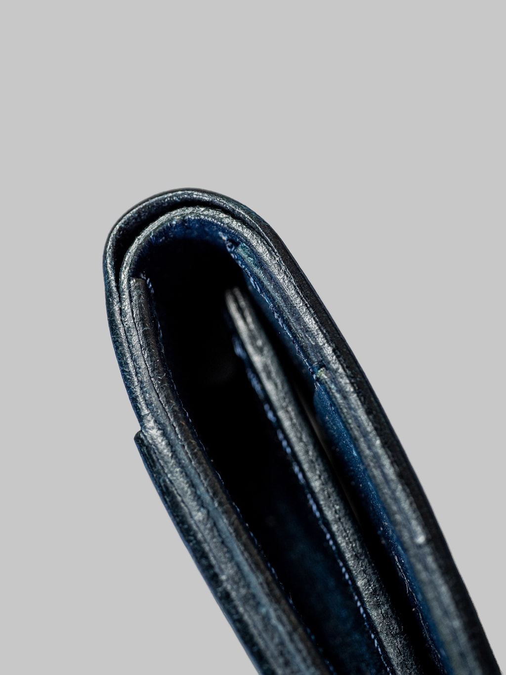 Studio Dartisan indigo leather mini wallet thick side