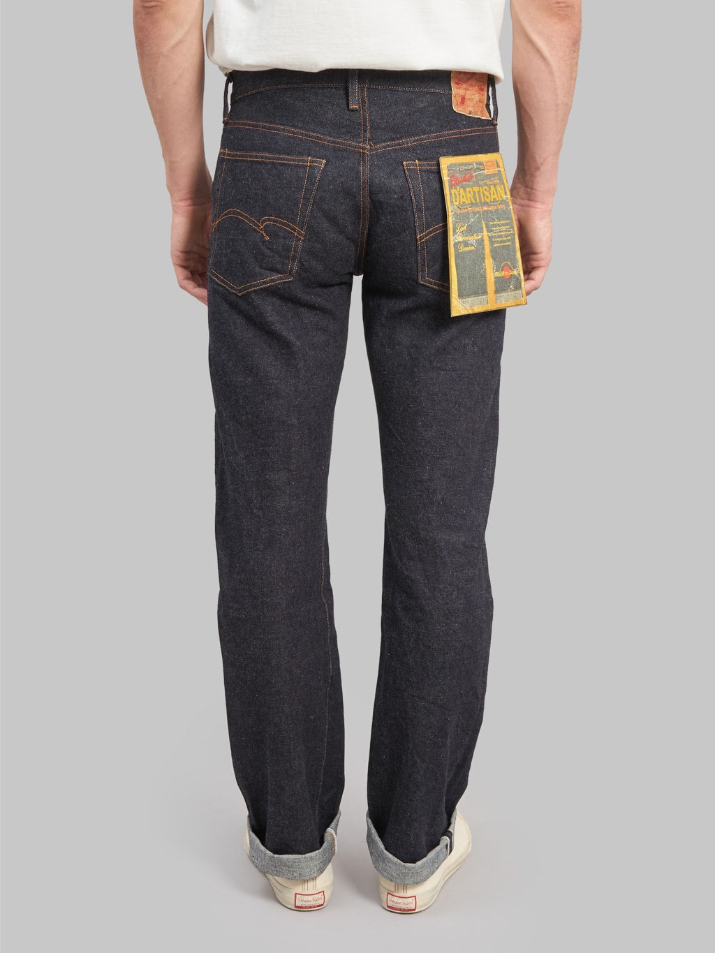 studio dartisan sd 103 15oz tight straight selvedge jeans  back fit