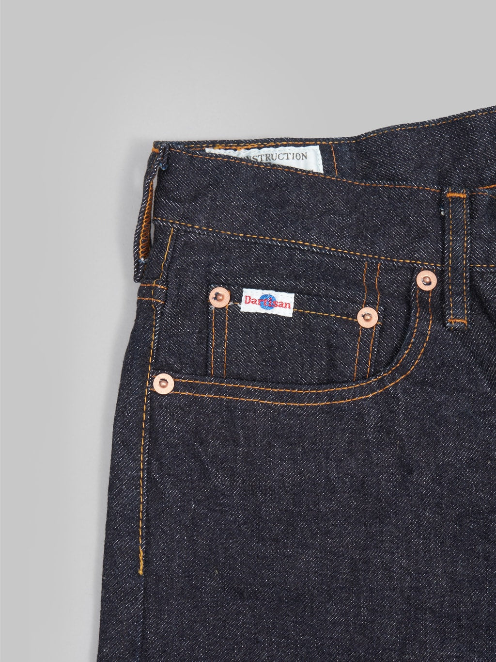 studio dartisan sd 103 15oz tight straight selvedge jeans  coin pocket