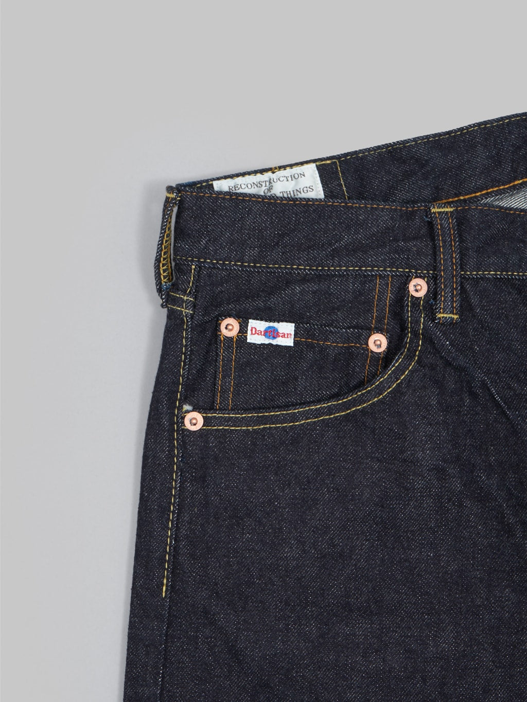 studio dartisan sd 108 15oz straight tapered selvedge jeans coin pocket