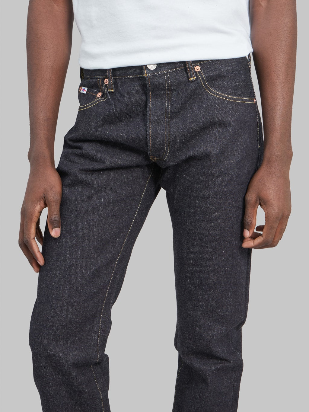 studio dartisan sd 108 15oz straight tapered selvedge jeans waist