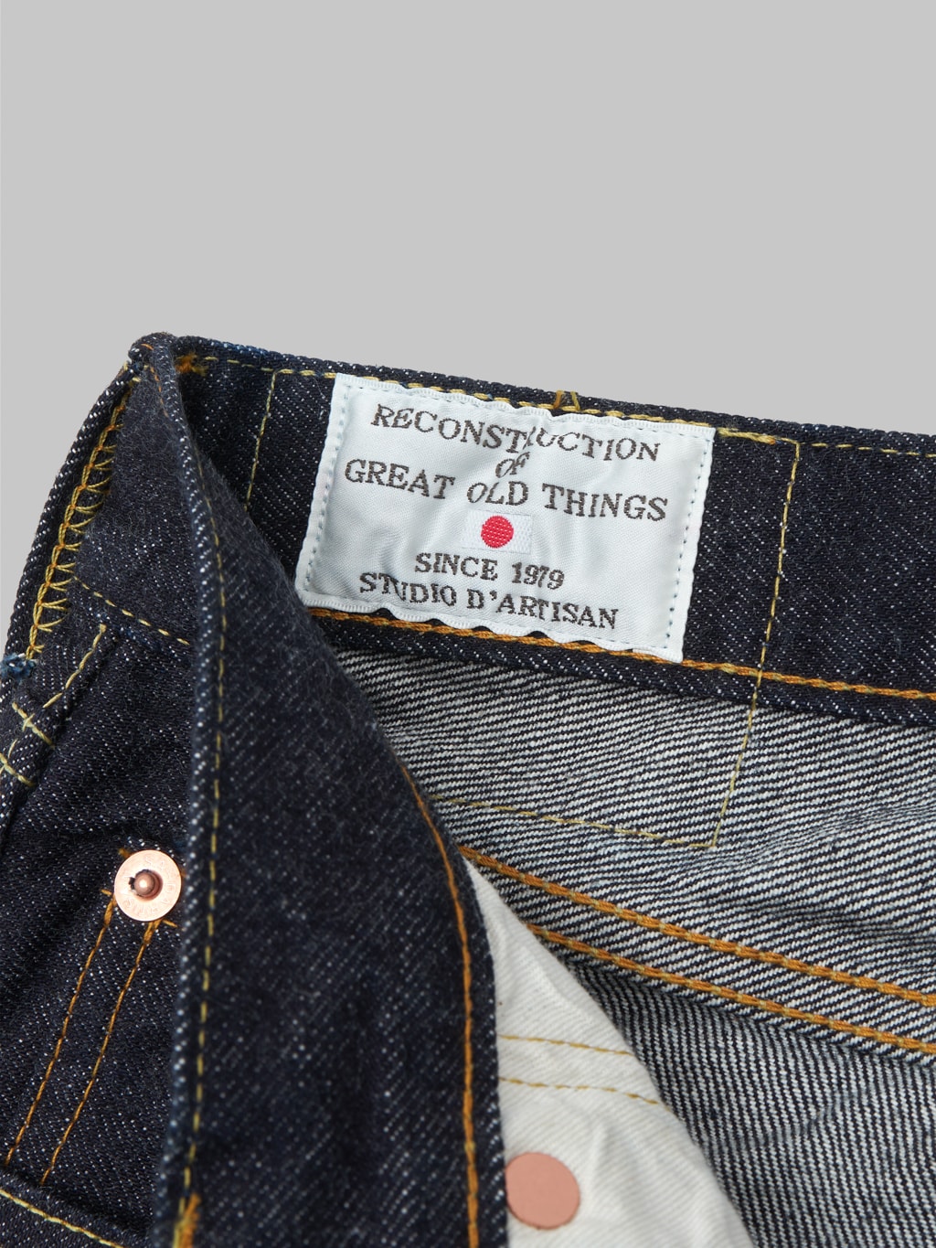 studio dartisan sd 108 15oz straight tapered selvedge jeans interior label