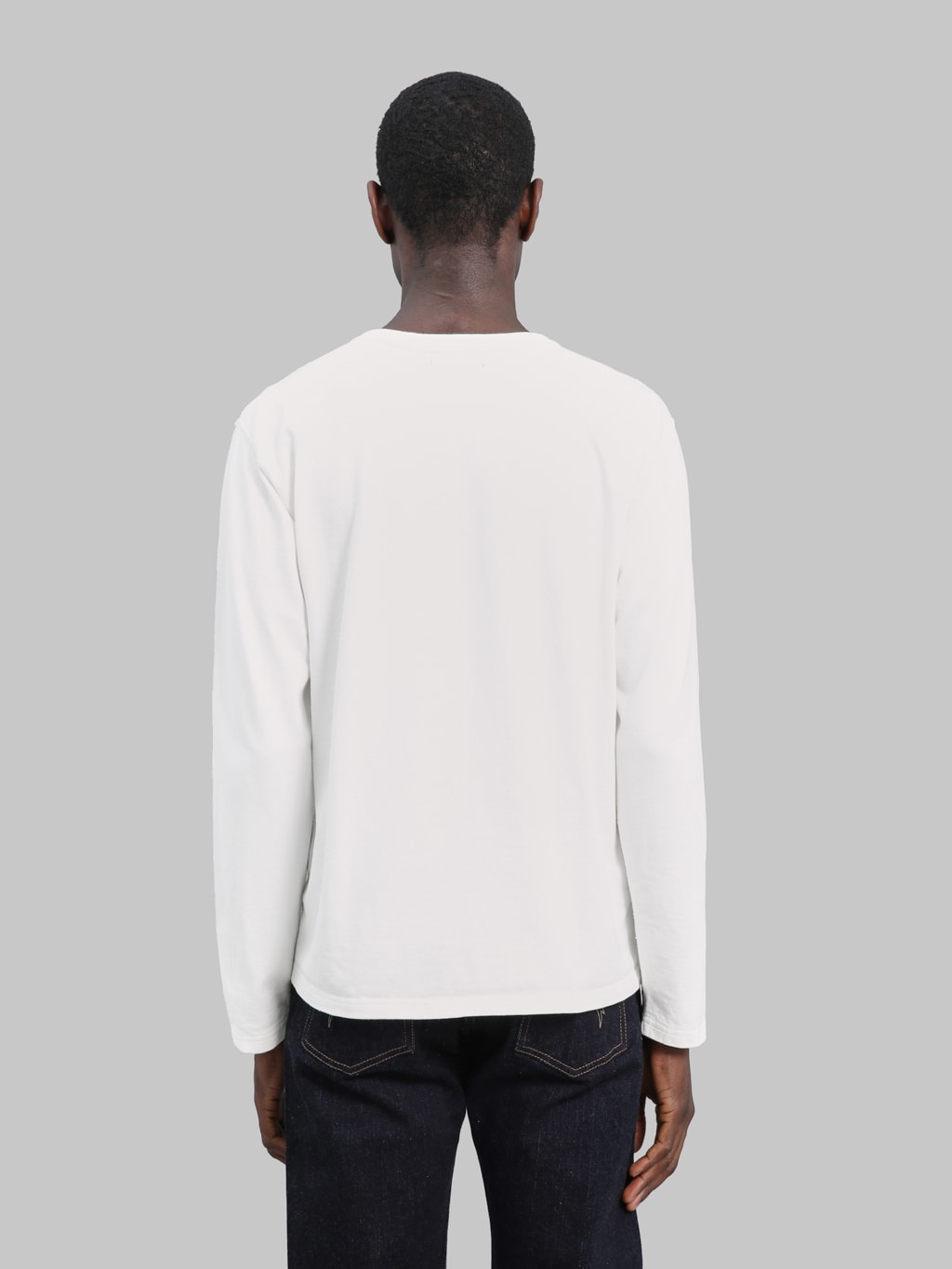Studio DArtisan 8186 Suvin Gold Long Sleeve TShirt White back fit