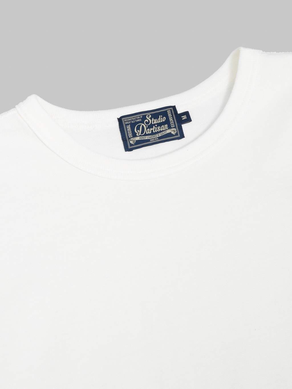 Studio DArtisan 8186 Suvin Gold Long Sleeve TShirt White made in japan