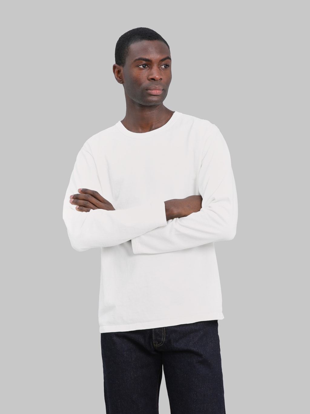 Studio DArtisan 8186 Suvin Gold Long Sleeve TShirt White 100 cotton