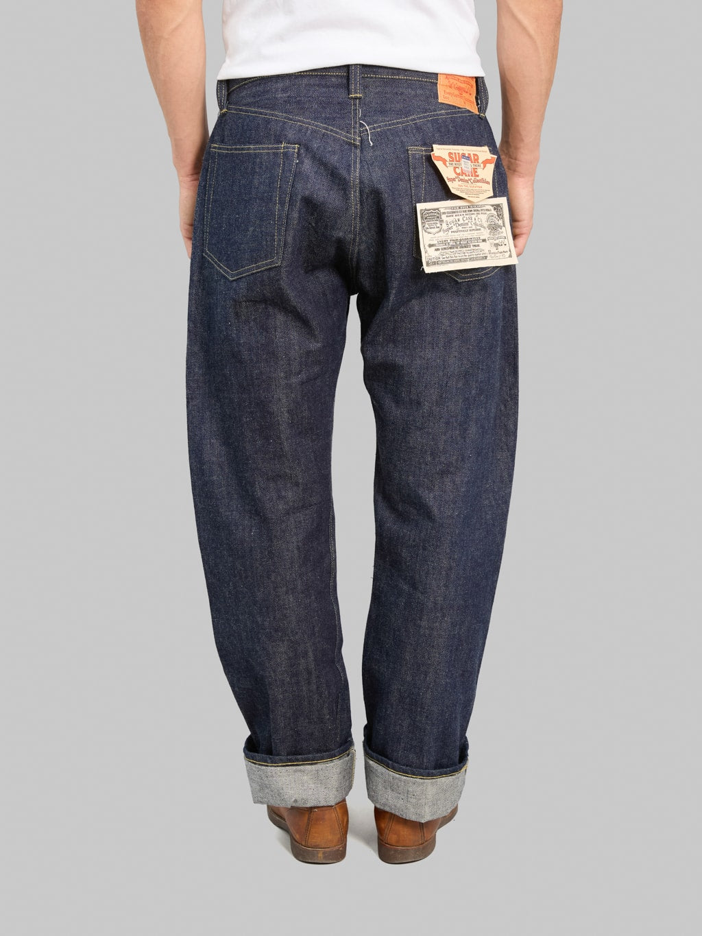 Sugar Cane 1940 Super "Denim" Collectibles #50 13.5oz Blue Denim Waist Overalls