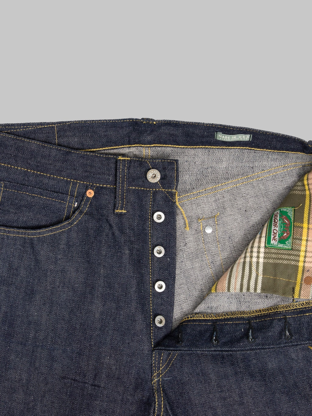 Sugar Cane 1940 Super "Denim" Collectibles #50 13.5oz Blue Denim Waist Overalls