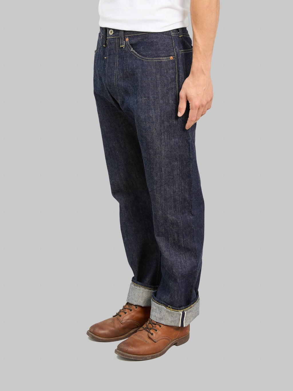 Sugar Cane 1940 Super "Denim" Collectibles #50 13.5oz Blue Denim Waist Overalls