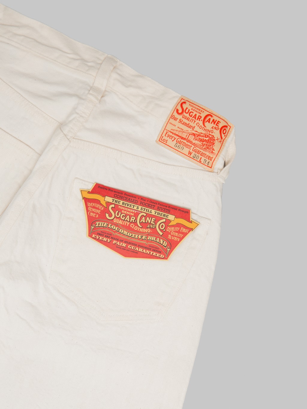 Sugar Cane 1947 Model White 13oz Regular Straight Jeans  japanese