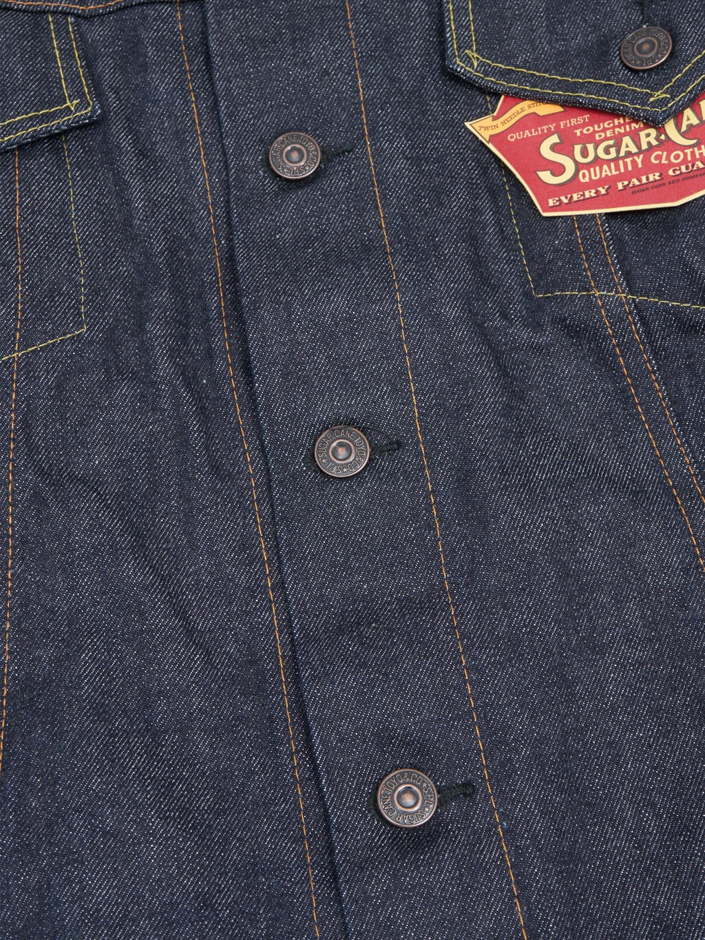 sugar cane 1962 type 3 denim jacket buttons